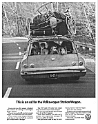This is an ad for the Volkswagen Station Wagon.